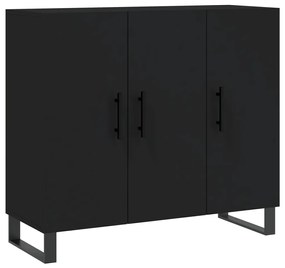 vidaXL Ντουλάπι Μαύρο 90 x 34 x 80 εκ. από Επεξεργασμένο Ξύλο