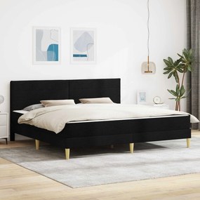 vidaXL Σκελετός Κρεβατιού Μαύρο 180 x 200 cm Πολυεστέρας