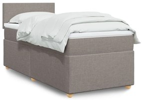 ΚΡΕΒΑΤΙ BOXSPRING ΜΕ ΣΤΡΩΜΑ TAUPE 80X200 ΕΚ. ΥΦΑΣΜΑΤΙΝΟ 3286504