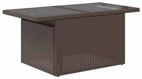 vidaXL Σετ Καναπέ Κήπου με αποθήκευση 6 pcs Καφέ Πολυ ράταν