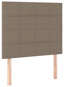 vidaXL Κεφαλάρια Κρεβατιού 2 τεμ. Taupe 90x5x78/88 εκ. Υφασμάτινο