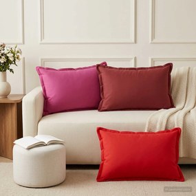 vidaXL Κάλυμμα Μαξιλαριού 2 τμχ. HOUTEN Ροζ 50 x 80 cm Πολυεστέρας