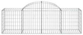 vidaXL Συρματοκιβώτια Τοξωτά 5 τεμ. 200x50x60/80 εκ. Γαλβαν. Ατσάλι