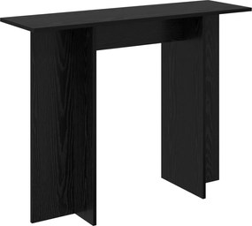 vidaXL Τραπέζι κονσόλας Μαύρη Δρυς 100 x 30 x 75 εκ Επεξεργασμένο Ξύλο