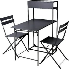 ΟΛΟΚΛΗΡΩΜΈΝΑ ΣΈΤ BISTRO SET BALCONY 3PCS BLACK CK9201250