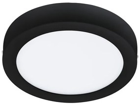Έξυπνο Φωτιστικό Οροφής Πάνελ LED 16,5W ΙΡ44 3CCT Dimmable Φ21cm Fueva-Z Eglo-900108-Μαύρο 900108