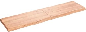 vidaXL Πάγκος Μπάνιου Αν. Καφέ 120x30x(2-4) εκ. Επεξεργ. Μασίφ Ξύλο