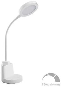 Φωτιστικό Γραφείου Αφής LED 7W Πλαστικό Dimmable 420lm ΦOS_ME-17-00114-1-Λευκό 17-00114-1
