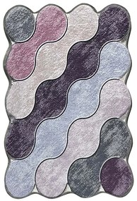Πατάκι Μπάνιου Circle 359CHL2570 Purple L'essentiel Maison 70X120 Πολυέστερ