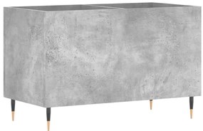 vidaXL Δισκοθήκη Γκρι Σκυροδέματος 74,5x38x48 εκ. Επεξεργασμένο Ξύλο