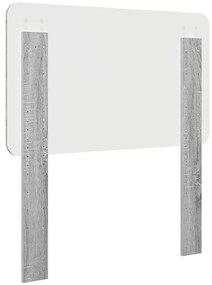 vidaXL Κεφαλάρι Γκρίζο Σονομα 80 cm Επεξεργασμένο ξύλο