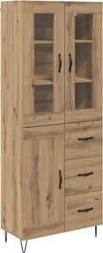 vidaXL Highboard Artisan Oak 69,5 x 34 x 90 εκ. Επεξεργασμένο ξύλο