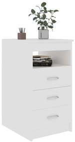 vidaXL Συρταριέρα Λευκή 40 x 50 x 76 εκ. από Επεξεργασμένο Ξύλο