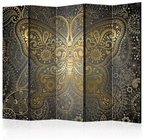 Διαχωριστικό με 5 τμήματα - Golden Butterfly II [Room Dividers] 225x172