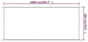 Τέντα Κάθετη Taupe 180 x 1000 εκ. από Ύφασμα Oxford - Μπεζ-Γκρι