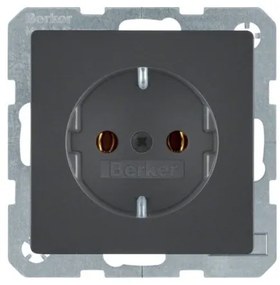 Πρίζα Σούκο Ανθρακί Berker 41436086 Hager-41436086-Ανθρακί 41436086