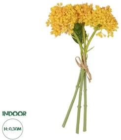 Artificial Garden YELLOW HYACINTH BOUQUET 21352 Τεχνητό Διακοσμητικό Μπουκέτο Κίτρινος Υάκυνθος Y30cm Globostar-21352-Κίτρινο 21352