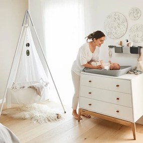 Leander στρωματάκι αλλαγής Matty Pearl Grey