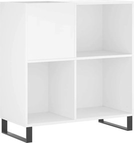 vidaXL Έπιπλο Δίσκων Λευκό 84,5 x 38 x 89 εκ. από Επεξεργασμένο Ξύλο