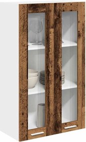 vidaXL Κρεμαστό ντουλάπι Παλιό ξύλο 60 x 31 x 100 εκ.