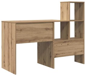 vidaXL Γραφείο artisan δρυς 131.5 x 50 x 106.5 εκ. Επεξεργασμένο ξύλο
