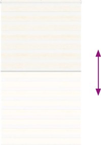 vidaXL Ζέβρα τυφλή μπεζ μάρμαρο Πλάτος υφάσματος 115,9 εκ. Πολυεστέρας