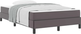 vidaXL Σκελετός Κρεβατιού με στρώμα Γκρι 120 x 190 cm ύφασμα