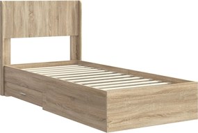 vidaXL Καλάθι με αποθήκη και κεφαλάρι Sonoma Δρυς 75 x 190 cm
