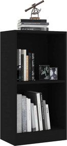 vidaXL Βιβλιοθήκη Μαύρο 40x24x75 εκ. από Επεξ. Ξύλο