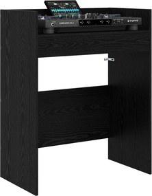 vidaXL Πίνακας DJ Μαύρη Δρυς 62 x 45 x 102 εκ. Επεξεργασμένο Ξύλο