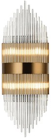 Απλίκα Τοίχου Aca Dynasty EG1844W54AB Satin Brass