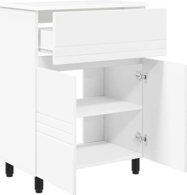 vidaXL Έπιπλο μπάνιου Λευκό 60 x 35 x 80 εκ Επεξεργασμένο Ξύλο