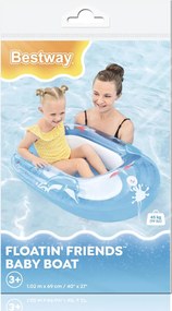 BESTWAY παιδική φουσκωτή βάρκα 34037, 102x69cm, Floatin Friends
