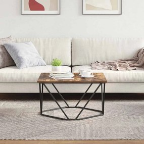 vidaXL Τραπεζάκι σαλονιού Καπνιστό Δρύς 80 x 80 x 45 cm