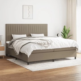 ΚΡΕΒΑΤΙ BOXSPRING ΜΕ ΣΤΡΩΜΑ TAUPE 200X200 ΕΚ. ΥΦΑΣΜΑΤΙΝΟ 3141965