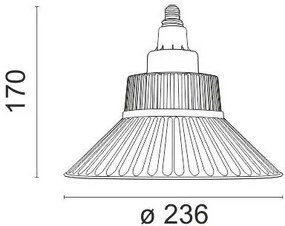 Καμπάνα E27 LED 5809-10-Διάμετρος: 26,6 εκ.