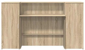 vidaXL Γραφείο υποδοχής Sonoma Δρυς 180x50x103,5εκ. Επεξεργασμένο Ξύλο