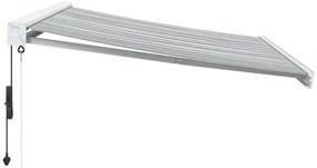 vidaXL Τέντα Πτυσσόμενη Ανθρακί και Λευκή 3,5x2,5μ. Ύφασμα / Αλουμίνιο