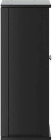 vidaXL Ντουλάπι Μπάνιου Επιτοίχιο BERG Μαύρο 40x27x71,5 εκ Μασίφ Πεύκο