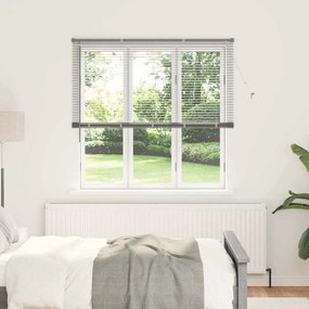 vidaXL Βενετσιάνικες Ρόδες Ασημί 175 x 150 εκ Αλουμίνιο