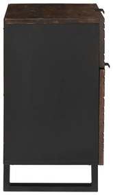 vidaXL Κομοδίνο  50x33x60 εκ μασίφ ξύλο καρυδιά