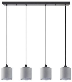 Κρεμαστό Φωτιστικό Οροφής Ύφασμα ADEPT H300 Φ85 Homelighting-77-9022-Γκρι 77-9022