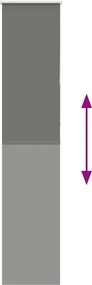 vidaXL Roller Blind Blackout γκρί 45x210 cm Πλάτος υφάσματος 40,7 cm
