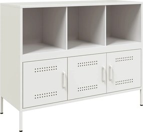 vidaXL Ντουλάπι Λευκό 100,5x39x79 εκ. από Χάλυβα