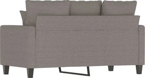 vidaXL Καναπές Διθέσιος Taupe 120 εκ. Υφασμάτινος