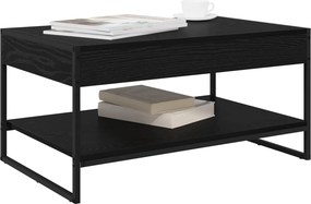 vidaXL Τραπεζάκι σαλονιού Μαύρη Οξυά 80 x 50 x 40 cm