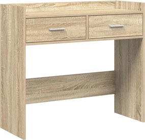 vidaXL Τραπέζι κονσόλας Sonoma Δρυς 90 x 35 x 80 εκ Επεξεργασμένο Ξύλο