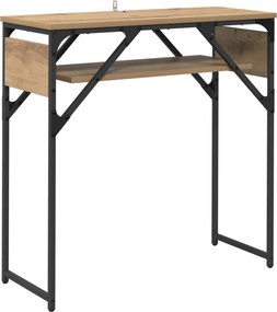 vidaXL ΤραπέζιΚονσόλας Artisan Oak Επεξεργασμένο ξύλο 75x30x75εκ.