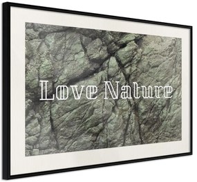 Αφίσα - Nature - 30x20 - Μαύρο - Με πασπαρτού