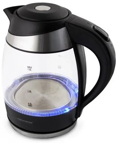 Βραστήρας Νερού 1500W Μαύρο Γυαλί Φωτισμός LED Gullfoss ESPEKK009 Esperanza ESPEKK009